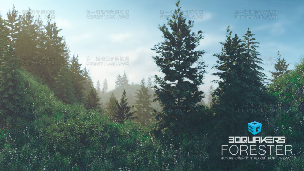 Forester for Cinema 4D植物插件中文版（支持19,20,23）